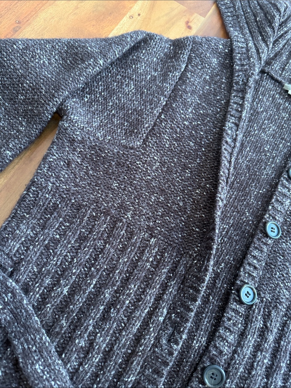 J. Crew Brown Hooded Button-Front Knit Cardigan with Belt - Picture 7 of 12